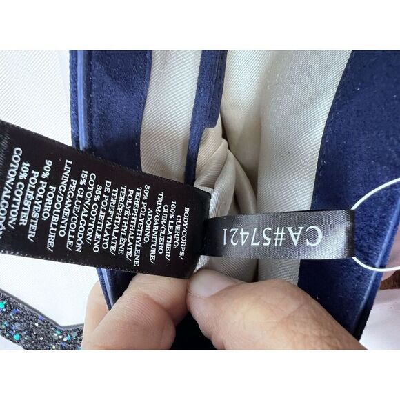 Ann Taylor Bella Glitter Navy Clutch Bling NYE NWT‎ - Picture 9 of 12